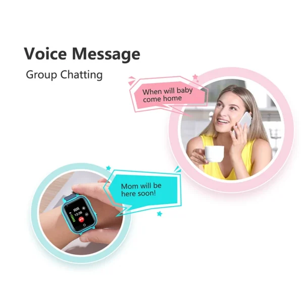 GPS Tracker 4G Real-Time Location Tracking Video Call,Camera, Games, SOS Call Watch for Children Kids Smartwatch for Boys Girls