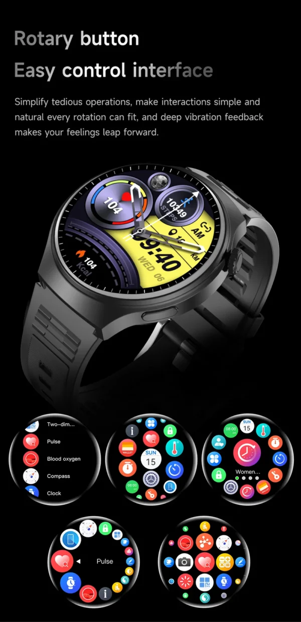 Sfc65fe19c71d479388877328db0345edH-1.webp G.L Wear 2025 New Men's Smart Watch HD Display Health Tracking Bluetooth Calling Voice Assistant Sports Smartwatch