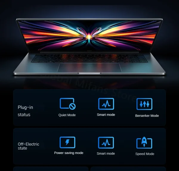 Sfe0e630be1474afe82f03e88b0a0a33br.webp 2025 Xiaomi Redmi Book Pro 16 Laptop Intel Core Ultra 7 255H/Ultra 5 225H 32G DDR5+ 1T SSD 3.1K 165Hz Office Ultrabook Notebook
