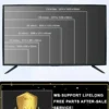Wholesale LED TV Curved Screen 55 Inch Metal Frame Smart Android LCD TV Ultra HD 4K Smart Television
