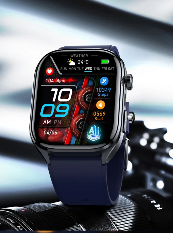 Sfef191e1f6844375901b414195a30692n-1.webp 2025 New AI Diagosis ECG Health Smart Watch Men Blood Pressure Lipid Uric Acid AI-GPT Intelligent Q&A Health Smartwatch For Men