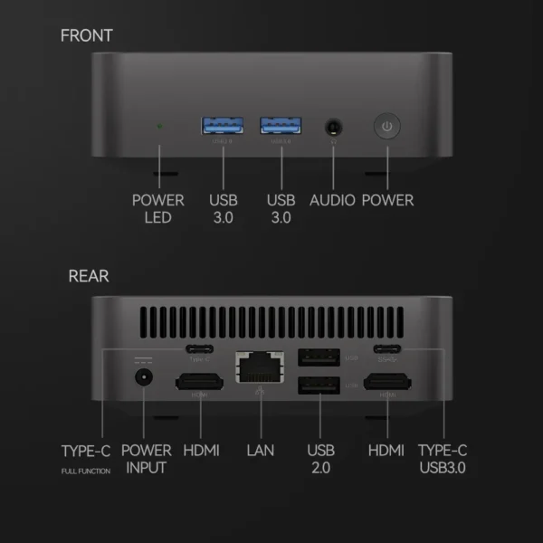 2026 Mini Gaming PC Desktop Windows 11 Pro Intel Core i9 8950HK Mini PC 16GB DDR4  1TB SSD PC Gamer Computer Dual WIFI 6 BT5.2 4K HD