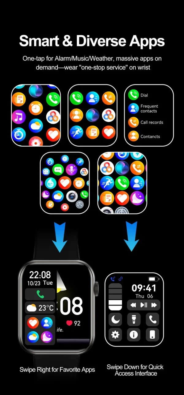 Sff4a14051e284a4d944ae38a75d727cbd.webp 2025 New Smart Watch Full Touch Screen Bluetooth Call AI Voice Heart Rate Waterproof Watches Sports Bracelet Smartwatch Women