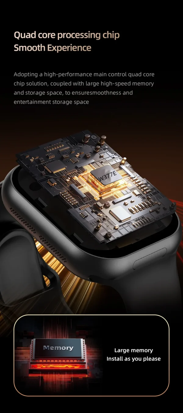 Sff4d2e3abc4e47bb8df839ceae81e5348.webp VP39 5G Smartwatch S11 Plus 5G LTE Android 12.0 Smart Watch With 190° Rotating Camera GPS WIFI Compass Play Store Sim Card Slot