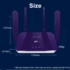 Sffa48bff30c341f098631953496d6ad2K-2.webp TIANJIE 4G SIM Card Router Wireless WIFI 6 Modem LTE Access Point CPE 4 Antenna Hotspot Global Network Adapter for IP Camera