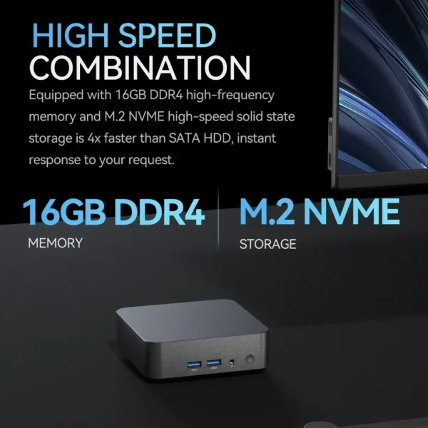 2026 Mini Gaming PC Desktop Windows 11 Pro Intel Core i9 8950HK Mini PC 16GB DDR4  1TB SSD PC Gamer Computer Dual WIFI 6 BT5.2 4K HD