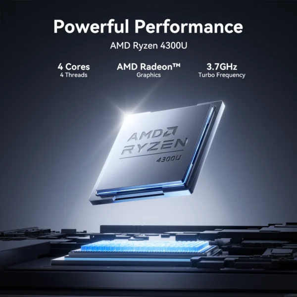 ACEMAGIC AX17Pro Laptop Computer AMD Ryzen 3 4300U Windows Laptop 17.3-in IPS 16GB DDR4 512GB NVMe SSD Numeric Keyboard
