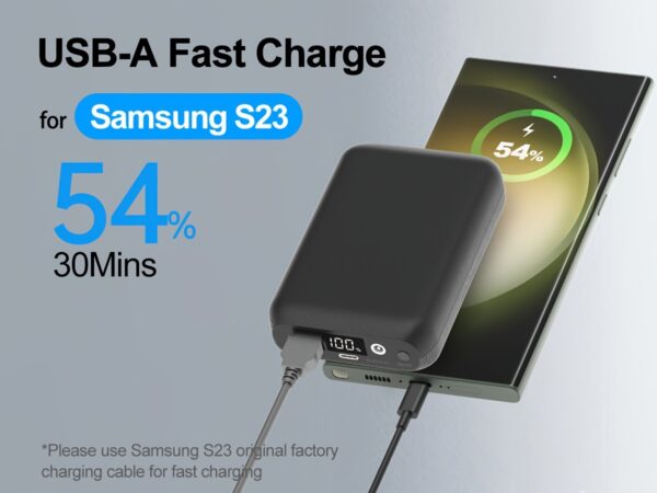 acc7a0bc-2131-462d-b5f7-77bb48a26cba-1.jpg High-Capacity 16000mAh Power Bank - 5V/7.4V Battery Pack For Heated Vest With LED Display, DC/USB/Type-C Output - Fast Charging 22.5W Portable Charger Compatible With Smartphones, Tablets And More