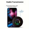 IPX4 Waterproof LED Bathroom Speaker, USB Charging, Key Control, Wireless Connectivity, Large Suction Cup, Exclusive US Design Patent, Portable Audio Base Station for Smartphones