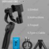 cccae3e9-a7fd-4a8d-b4c3-33118b3742ef.jpg ProStabilizer F8 - 3-Axis Handheld Gimbal Phone Holder for Smooth Anti-Shake Video Recording and Stabilization - Compatible with Xiaomi, iPhone, and All Cellphone Smartphones