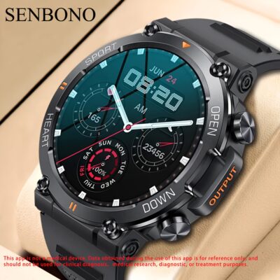 d30b85a7-a8ea-448b-a753-2a92f8fbe3af.jpg Mens Smart Watch - Seamless Wireless Calling & Message Alerts, HD Touchscreen, Health Tracker, Sport-Ready - Universally Compatible with Smartphones