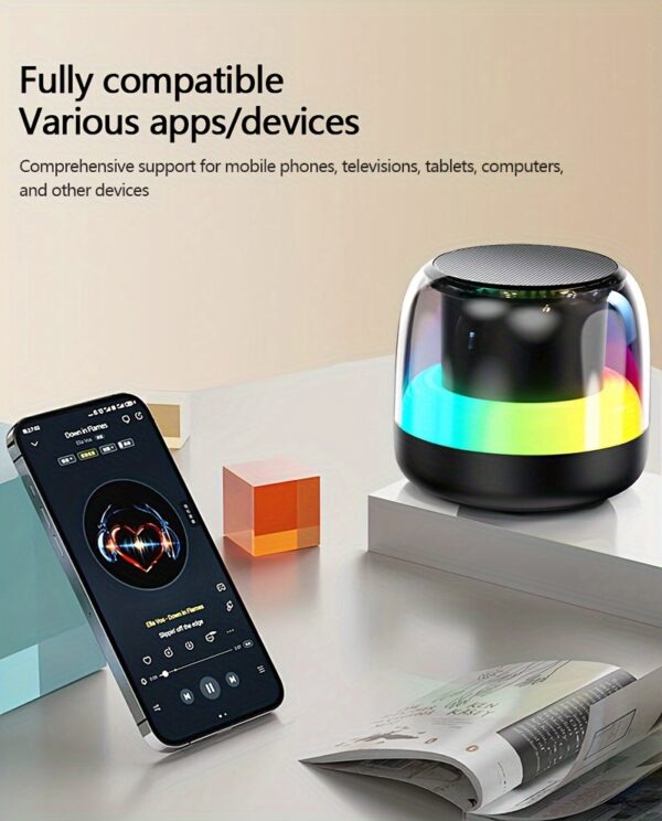 d337741f-a3fd-4ce4-944a-b2b46072417b.jpg Wireless stereo speaker, wireless surround sound subwoofer speaker, rich bass, LED lighting, button controlled USB rechargeable, very suitable for computers, smartphones, tablets, and homes