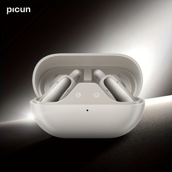 Picun W3 Wireless Earbuds with Active Noise Cancellation, EQ App Control, 60H Playtime, Immersive Spatial Audio, Wireless V5.4, Touch Control, Type-C Charging, Compatible with Smartphones/Tablets/Laptops - Incl. Protective Case