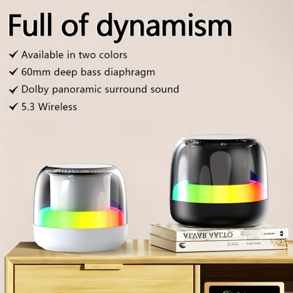 e2b06872-53cc-453c-bff3-9dd63d46f5cd.jpg Wireless stereo speaker, wireless surround sound subwoofer speaker, rich bass, LED lighting, button controlled USB rechargeable, very suitable for computers, smartphones, tablets, and homes