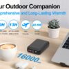 e2ec0621-f8c2-4d1b-9e80-f6ed63810d78-1.jpg High-Capacity 16000mAh Power Bank - 5V/7.4V Battery Pack For Heated Vest With LED Display, DC/USB/Type-C Output - Fast Charging 22.5W Portable Charger Compatible With Smartphones, Tablets And More