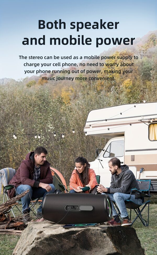 e6b7019a-2b7f-47d7-8614-e57fc21321d0.jpg ZEALOT 80W Large Speaker, IPX5, Outdoor Portable Subwoofer Wireless Speakers, Dual Pairing, 16000mAh Battery, 24Hours Playtime Loud Stereo, Booming Bass. Charging Cable, for PC, Smartphones, Car, Outdoor, Camping, Beach.-ZEALOT S87(2pcs A Set)