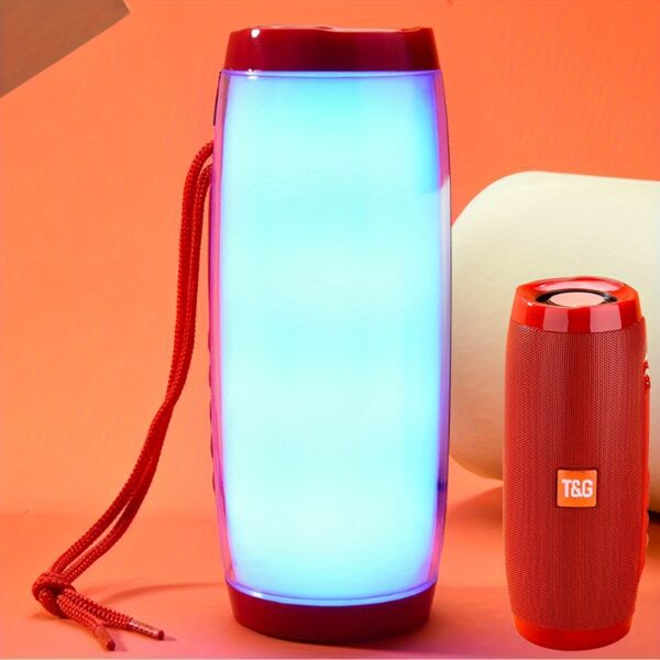 e7750a3e-fb1d-4441-87e6-c3d75e2f09a9.jpg TG-157 Portable Wireless Speaker With Color LED Light, Outdoor 3D Stereo Woofer Luminous Speaker, TWS Stereo Woofer Pole Hands-free Call/FM/TF Card/U Disk, Connect Mobile Phone/Tablet/TV, Wireless Portable Audio