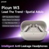 Picun W3 Wireless Earbuds with Active Noise Cancellation, EQ App Control, 60H Playtime, Immersive Spatial Audio, Wireless V5.4, Touch Control, Type-C Charging, Compatible with Smartphones/Tablets/Laptops - Incl. Protective Case