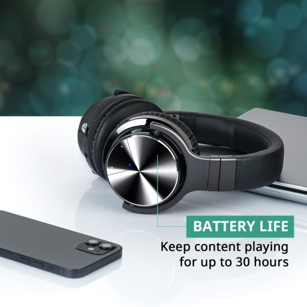 fbdc0769-7a61-479a-bcfe-4b3ea5a2b1a6.jpg Active Noise Canceling Wireless Headphones with Mic, Compatible for for Smartphones/Tablets, Wireless 5.2 Over-Ear Headphones with 30H Playtime, ANC for Travel, Noise Cancelling Headphones for s & for (Driver Compatibility)